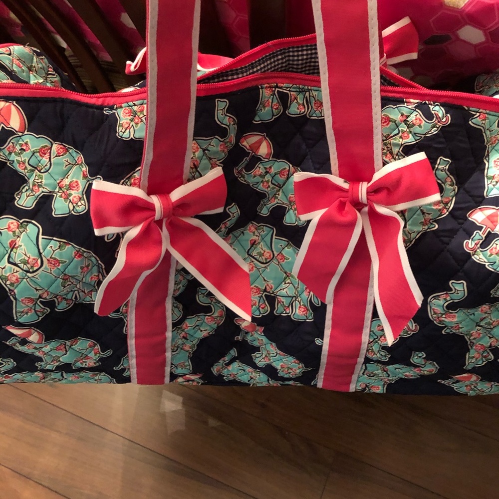 Elephant print U girl weekend luggage